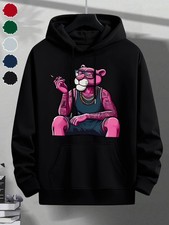 Men's Winter Warm Hooded Sweatshirt - Casual Pullover Sweater with Hood, Regular