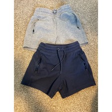 GAP Kids Boys Sweat Shorts Size 6/7 Navy Gray Set Athletic Casual