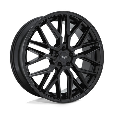 Niche M224 Gamma 22x9 +38 Gloss Black Wheel Rim 5x112 (QTY 1) M2242290F8+38