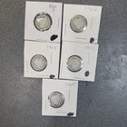 Barber Dime Silver 10C Mixed Years Lot of 5 Coins  #274