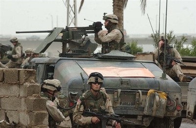2004 10th Mountain Division Provides Security Fallujah Iraq 4x6 Original Photo