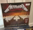 Metallica Master Of Puppets Black Vinyl LP die cut Sticker Exclusive New Sealed