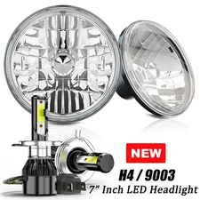Pair 7Inch Round LED Headlights Hi/Lo Beam Fit Chevrolet Blazer 1969 1970-1974