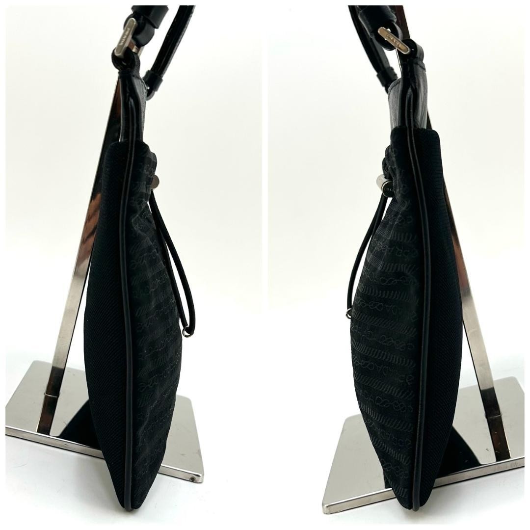 PRADA All-Over Pattern Drawstring Shoulder Bag Si… - image 6