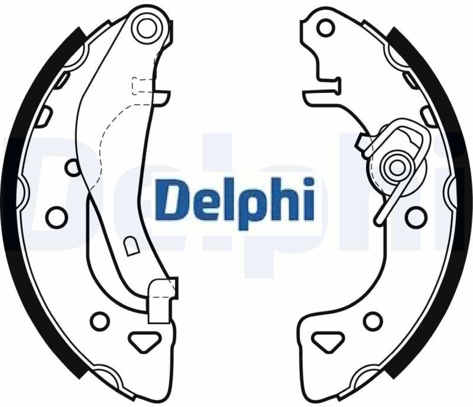 Delphi LS1976 Bremsbacken | Kompatibel mit: CITROËN AX, SAXO, SAXO Hatchback van, PEUGEOT 106 I, 106 II - Bild 2