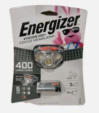 Energizer  Vision HD + Focus  400 lumens Headlight  LED  Gray