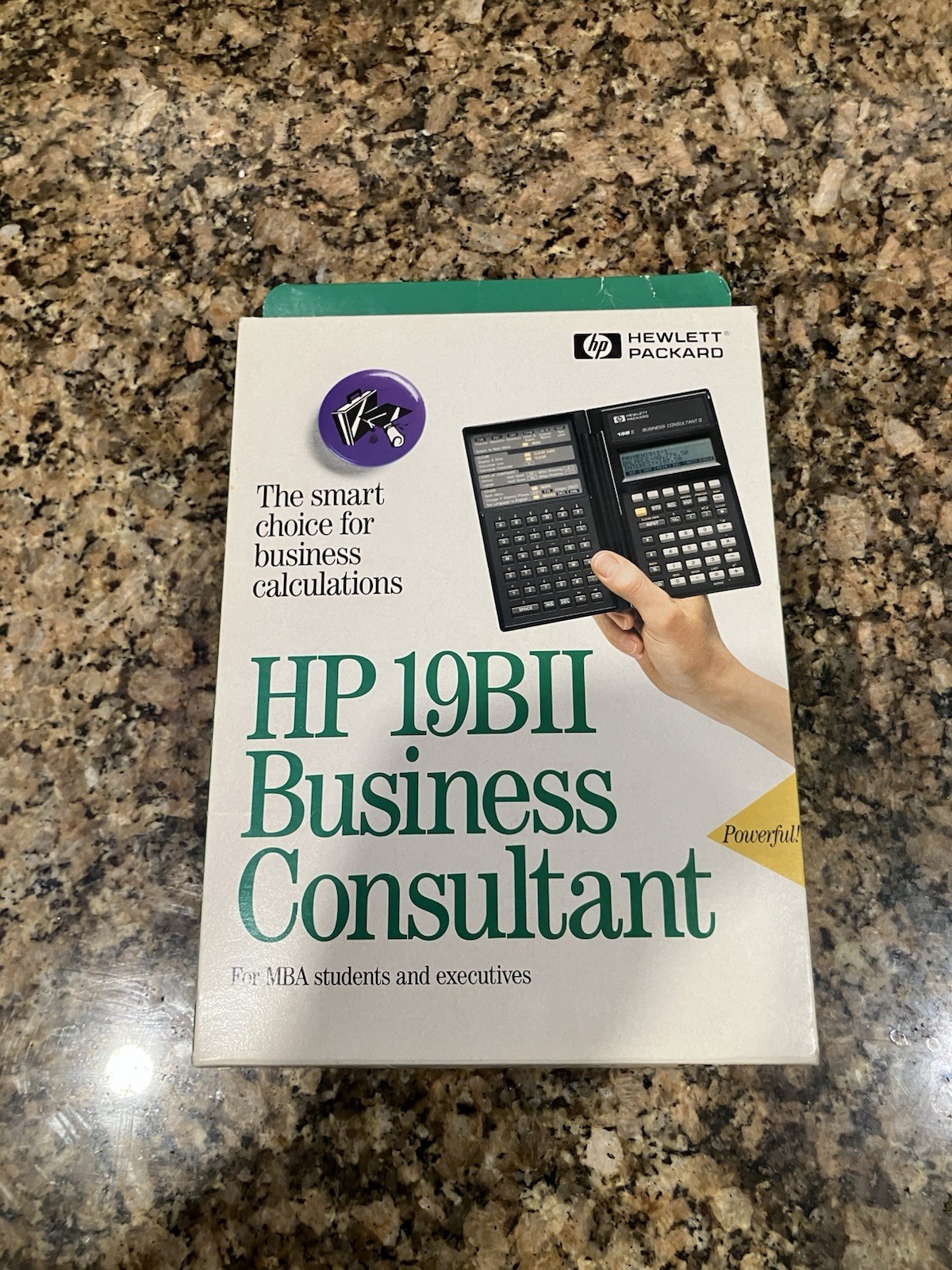 HP 19BII Business Consultant II Financial Calculator Needs Batteries Untested