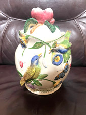 Vaso porcellana Portmeirion colibrì botanico e fiori altezza 11 pollici