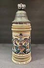1894 Alt-Grenzau West German Beer Stein Artillery Regiment Cannon Lid — photo 1