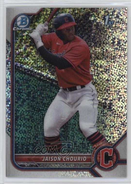 2022 Bowman Chrome Prospects Speckle Refractor /299 Jaison Chourio #BCP-174 10yf