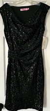 Eliza J Sequins Prom, Cocktail Dress Green Size 6 NWT