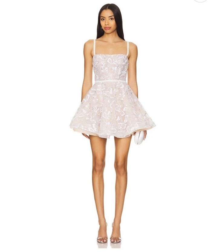 Midnight Bridal Sequin Mini Dress Women's