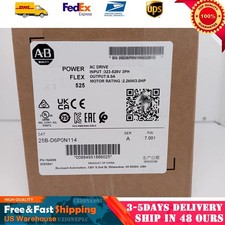 New Factory Sealed Allen-Bradley 25B-D6P0N114 PowerFlex 525 AC Drive US Free Tax