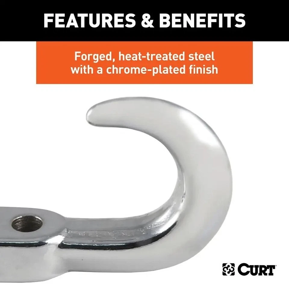CURT 22401 Chrome Tow Hook - Изображение 4 из 4