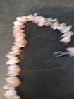 Vintage pink And White Shell Chip Puka Or Conch Necklace — photo 2