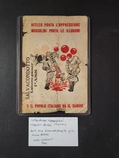 Original WW2 AIR DROP HITLER PORTA L'OPPRESS SAFE CONDUCT SURRENDER LEAFLET 1943