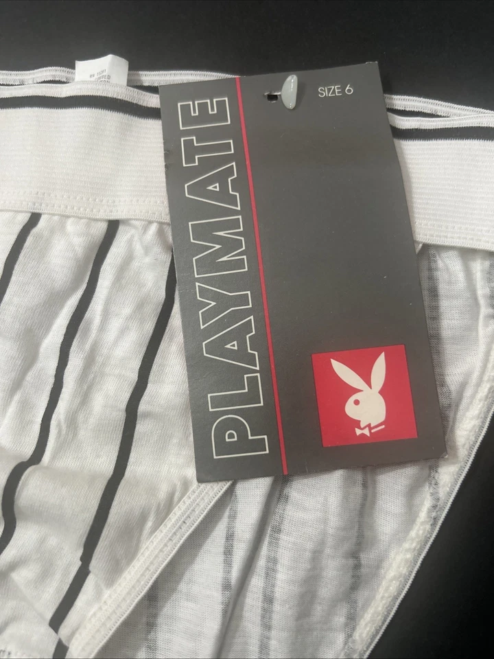 BRAGAS BIKINI TANGA ALGODÓN RAYAS VINTAGE ~TALLA 6~ NUEVAS CON ETIQUETAS Foto 2 de 4