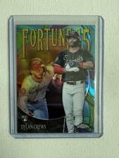 2025 Topps Chrome Dylan Crews Fortune 15 Refractor Rookie Card Nationals RC