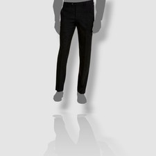 Alfani Men's Black Slim Fit Stretch Trousers Dress Pants Size 33W 30L