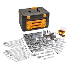GearWrench 243-piece 12 Point Mechanics Tool Set in 3-Drawer Storage Box