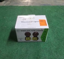 Wireless Trailer Tow Lights - Magnetic Mount, 48ft Range, 7 Pin Flat Connection
