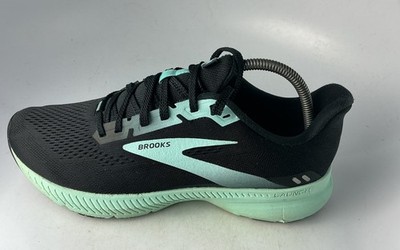 Brooks Launch GTS 8 Black/ Mint Green Running Shoes Women's Sz 10 Medium