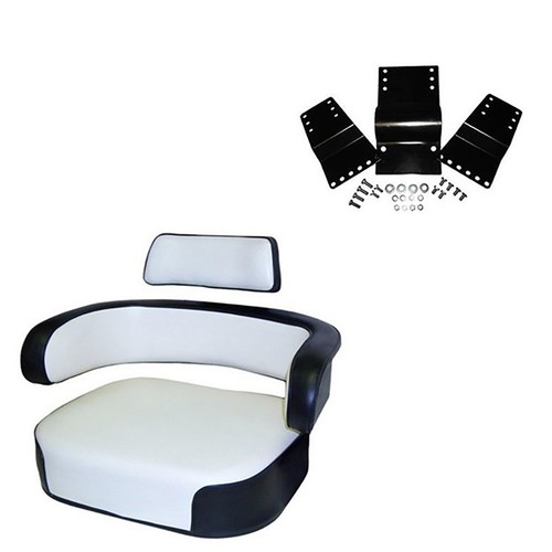 New Seat Cover Cushion For Farmall H, M, 300, 400, 450, Cub - Red & White
