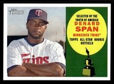 2009 Topps Heritage #321 Denard Span Card Minnesota Twins