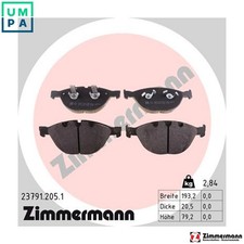 BRAKE PAD SET DISC BRAKE 23791.205.1 FOR ROLLS-ROYCE PHANTOM/VII/Drophead  BMW