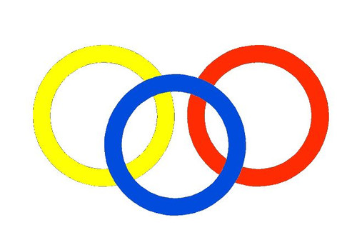 1 PAIR CORN HOLE BORDER DECALS BEAN BAG CORNHOLE RING CIRCLE STICKERS SET - 第 1/2 張圖片