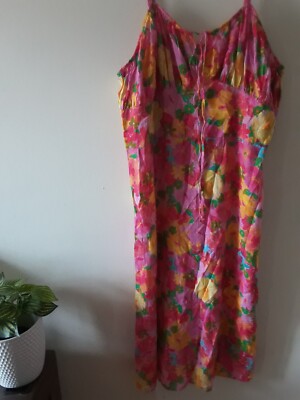 Womens  Dress   Size 16   Anko Colourful Summer Strappy Beach Dress New Tag