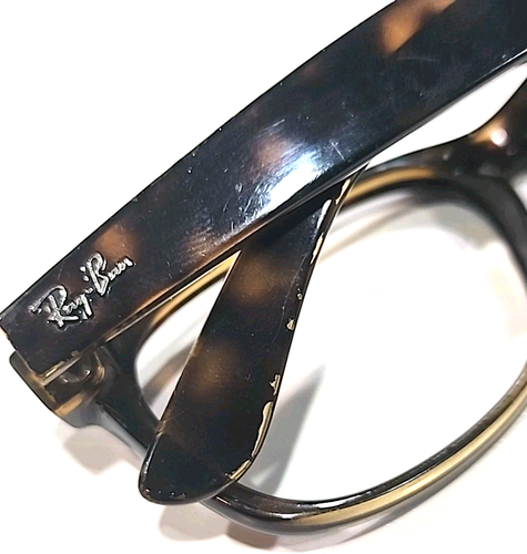 Ray Ban Rb2132 902 Nuevo Wayfarer Gafas de Sol Verde Tortuga Marco Solo 55/18 Italia - Imagen 7 de 11