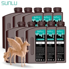 SUNLU Water Washable Resin 10*1KG for LCD/SLA/DLP 3D Printer Easy to Clean Beige