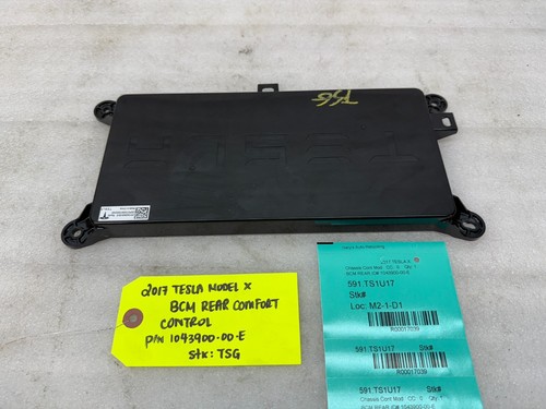 16-20 TESLA MODEL X REAR COMFORT CONTROL MODULE BCM 1043900-00-E - Picture 3 of 10