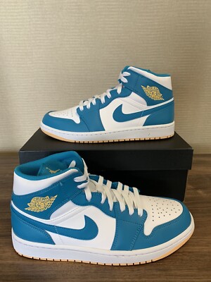 靴 Nike Air Jordan 1 Mid Aquatone 26cm Jordan 1 Mid 'Aquatone' - Air Jordan - DQ8426 400 - aquatone