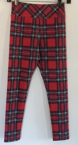 VINEYARD VINES Blackwatch gemütliche Leggings HOSE Mädchen Medium 10-12 Royal Stewart rot