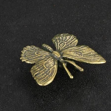 Brass Butterfly Figurine Small Statue Animal Figurines Toys House Decoration US