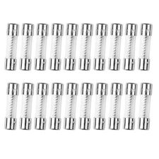 20pcs T10AL250V 5X20mm 10A 250V Slow Blow Fuse Glass Tube Time-Delay Fuse 10 amp