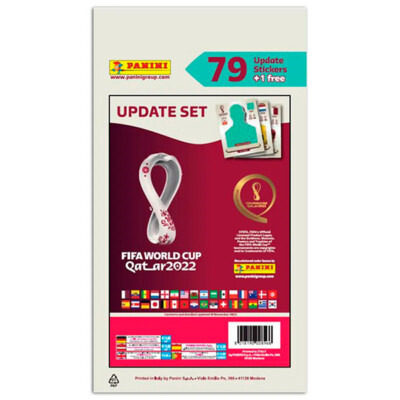 Panini FIFA WM Sticker Qatar 2022  - Offizielle Sticker -Update Set mit 80 Stick