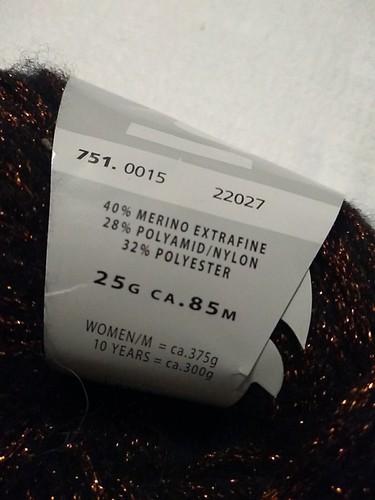 2 Lang Yarn Lanalux Metallic Bronze 25g - Picture 7 of 12
