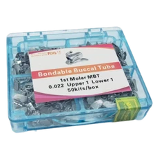 50Sets Dental Orthodontic Buccal Tubes 1st 2nd Molar Tube MBT 022 Bondable Mesh