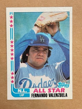 Fernando Valenzuela ~ 1982 Topps  #345  Los Angeles Dodgers