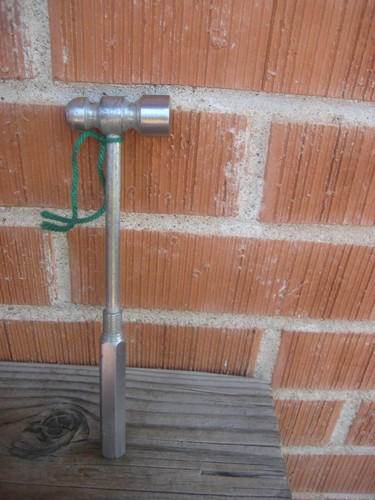 1950s Vintage 3 oz. Head x 8 1/2 Lgth  UNMARKED  Full Metal Ball Peen Hammer USA - Picture 2 of 9