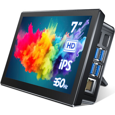 Touch Screen Monitor with Case UPERFECT 7'' Raspberry Pi Screen IPS FHD 1024×600