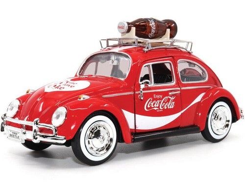 MOTOR CITY CLASSICS, Maggiolino VOLKSWAGEN con bottiglia di Coca-Cola, 1/24, ...