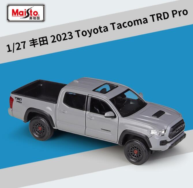 ミニカー Maisto 1/27 TACOMA Hilux Maisto 1:27 Toyota 2023 Tacoma TRD Pro Diecast Model Pickup Car