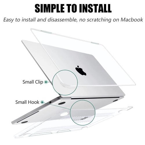 For Macbook Air 13.6" A3113 A3240 M4 Hard Case &Keyboard Cover &Screen Protector - Picture 4 of 14