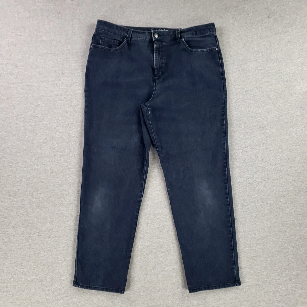 Gloria Vanderbilt Size 18 Short Jeans Amanda 2.0 Slim Leg Stretch Dark Wash