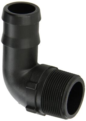 Banjo HB150-90 Polypropylene Hose Fitting, 90 Degree Elbow, 1-1/2'' NPT Male x