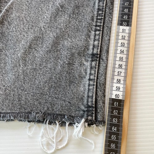 ZARA Cut Off Straight Denim Jeans Womens Size 32 EU Waist Grey Stone Casual Fit - Bild 8 von 12